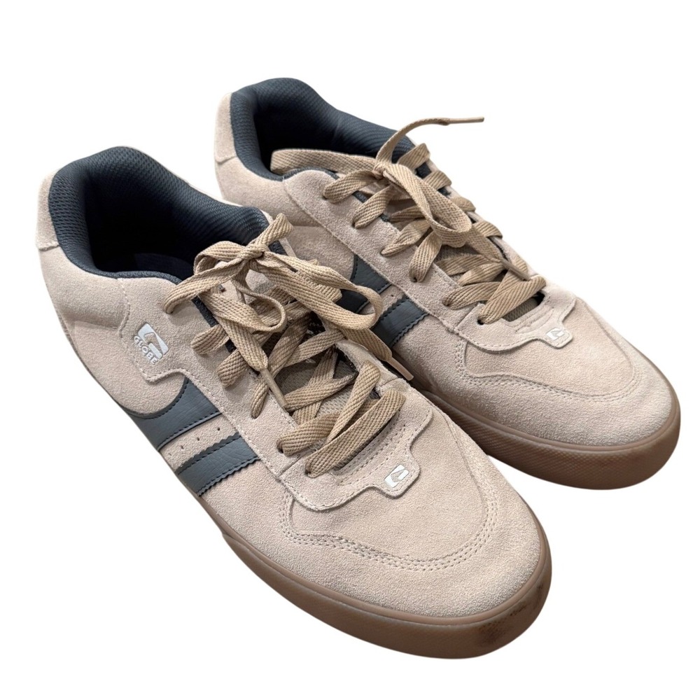Globe Tilt Mens Skate Shoes Sand Black Suede Gum Sole Sneakers 10.5